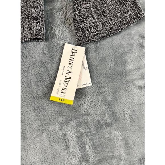Danny & Nicole Women's Gray Tweed Dress & Matching Jacket Set Size 14P NWT - Picture 12 of 13